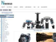 Tablet Screenshot of novoflex.it